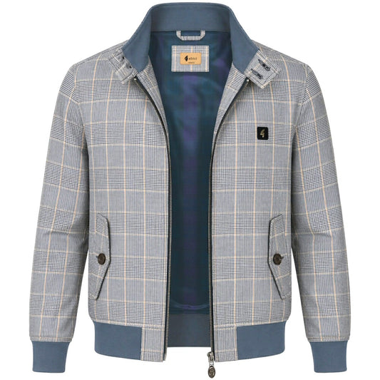 Gabicci Vintage Glen Plaid Check Harrington Jacket