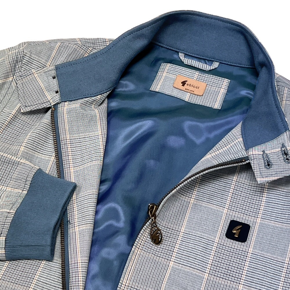 Gabicci Vintage Glen Plaid Check Harrington Jacket