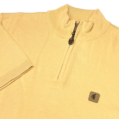 Gabicci Vintage Lasso Fine Gauge Zip Neck Lemon