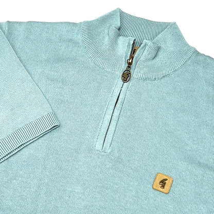 Gabicci Vintage Lasso Fine Gauge Zip Neck Mint