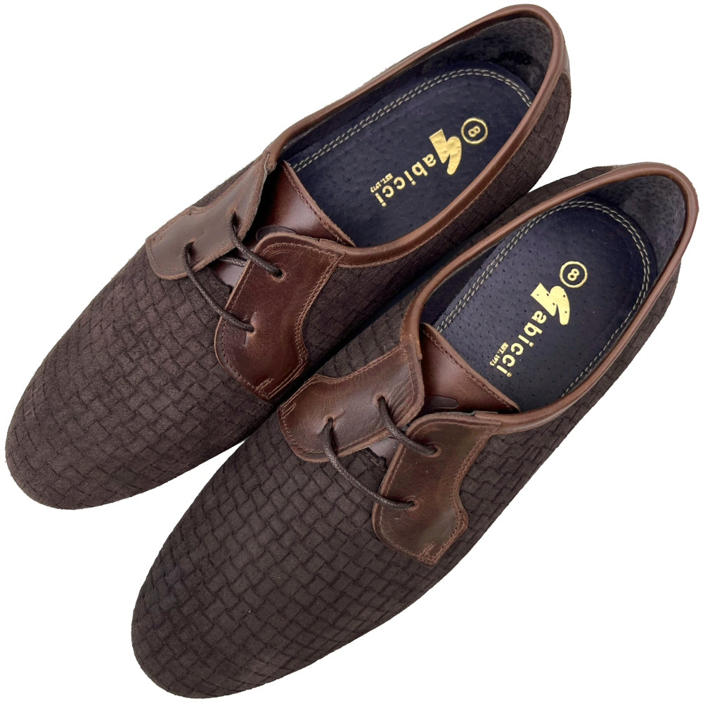 Exclusive Gabicci x Adaptor Basketweave Suede Shoes Brown