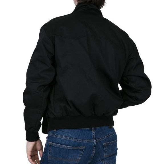 Relco Classic Red Tartan Lined Harrington Black