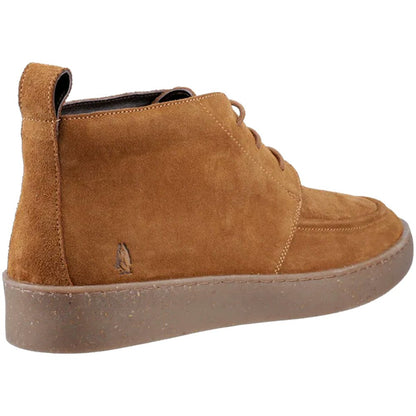 Hush Puppies Rory Retro 3 Hole Wedge Sole Suede Para Boots Tan