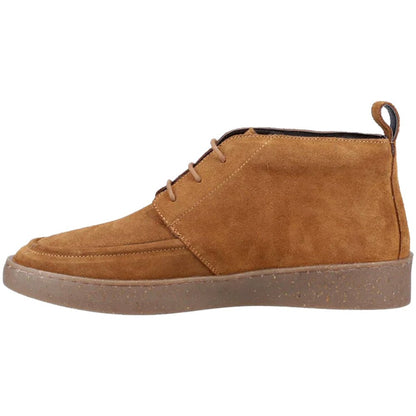 Hush Puppies Rory Retro 3 Hole Wedge Sole Suede Para Boots Tan