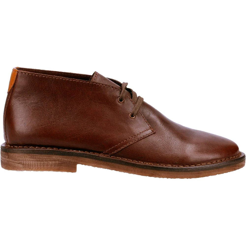Hush Puppies Samuel Classic 2 Hole Leather Desert Boots Brown