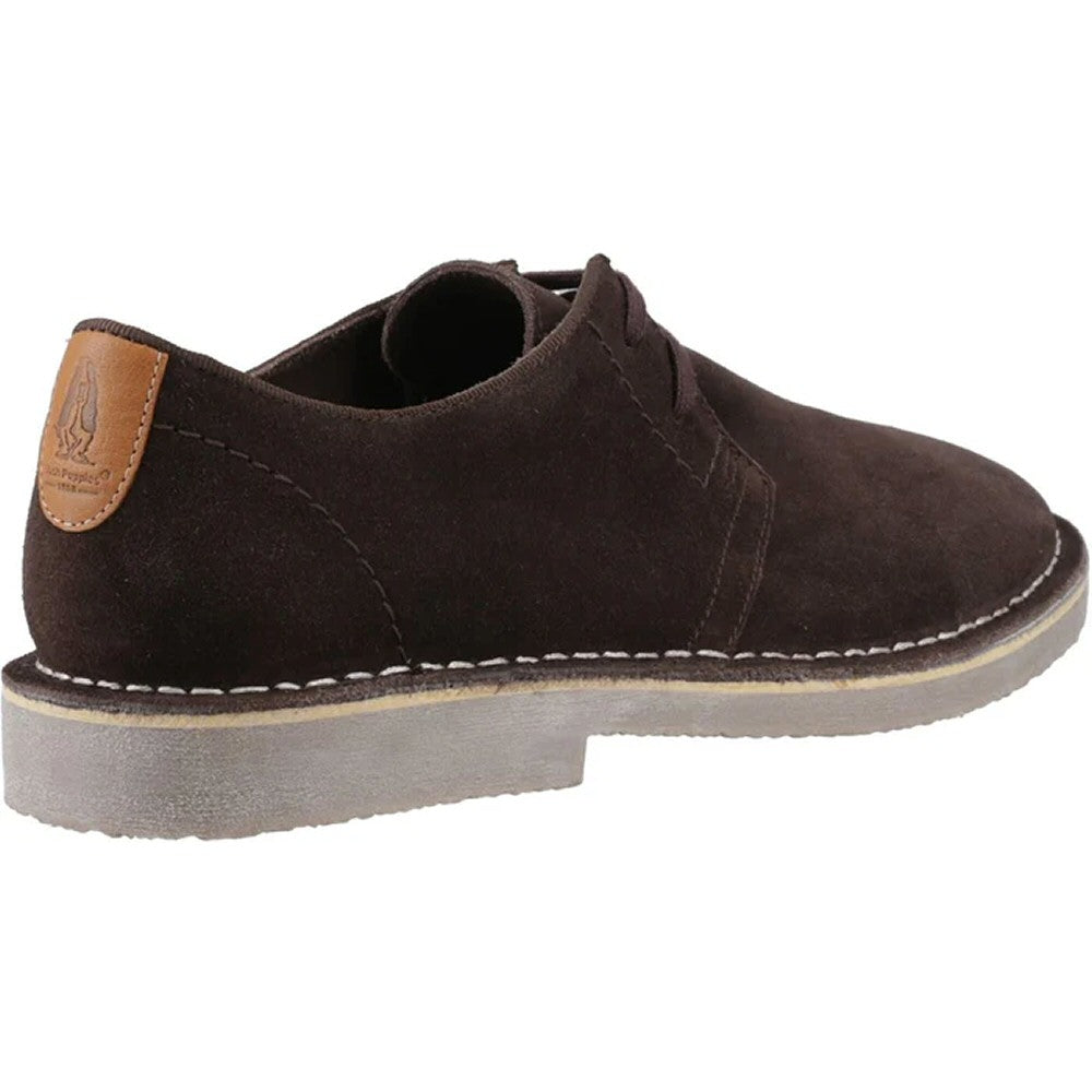 Hush Puppies Scout Classic 2 Hole Suede Desert Shoes Choc