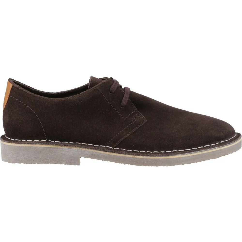 Hush Puppies Scout Classic 2 Hole Suede Desert Shoes Choc