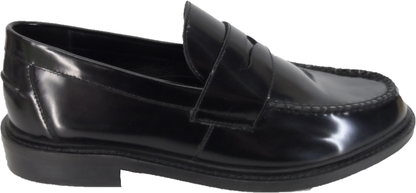 Ikon Original Black Lane Penny Retro,Ska,Northern Soul Loafers