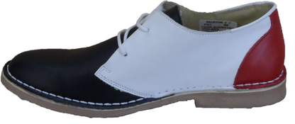 Ikon Original Mens Red, White & Blue Mod Target Shoes