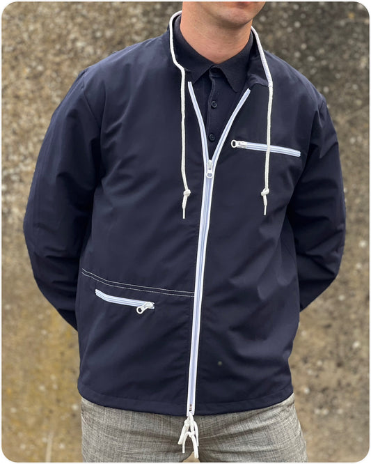 Adaptor Clothing Retro Sixties Replica Windbreaker Navy