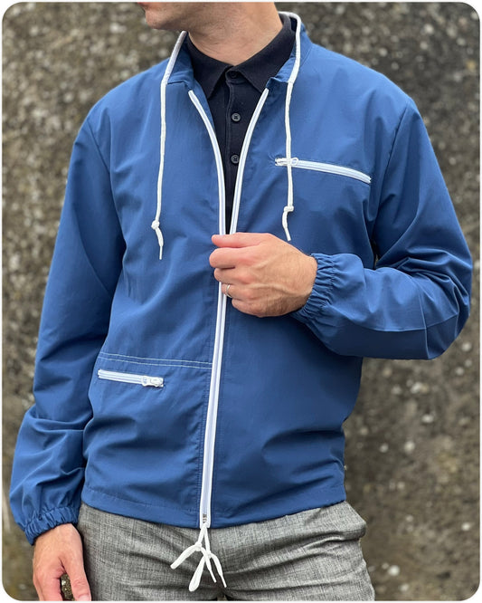 Adaptor Clothing Retro Sixties Replica Windbreaker Blue