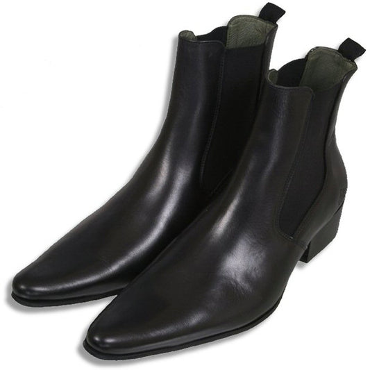 Ikon Original Revolver Leather Beatle Boots in Black