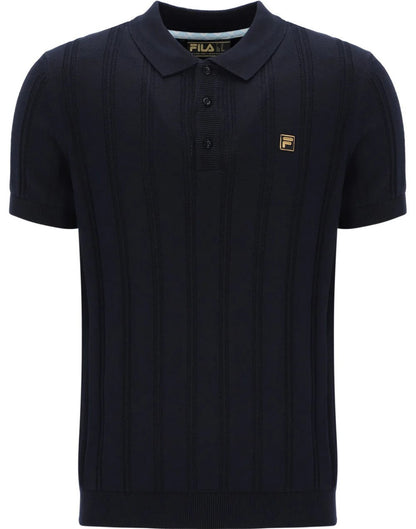 Fila Gold Collection Knit Polo Black