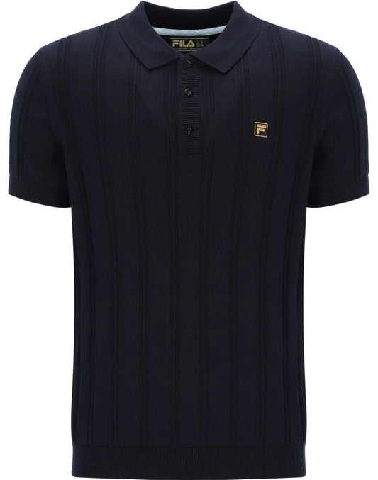 Fila Gold Collection Knit Polo Black