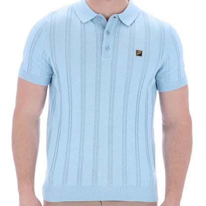 Fila Gold Collection Knit Polo Sky Blue