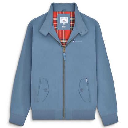 Lambretta Shower Resistant Harrington Jacket Mid Blue
