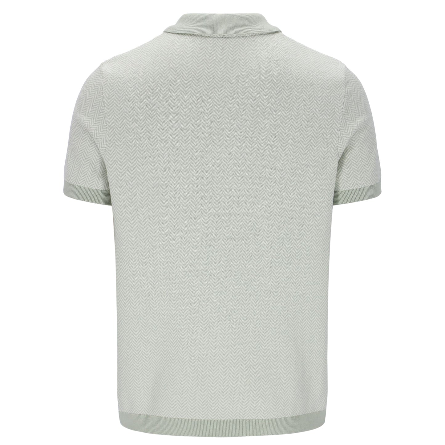 Fila Gold Collection Herringbone Knit Polo Sea Foam