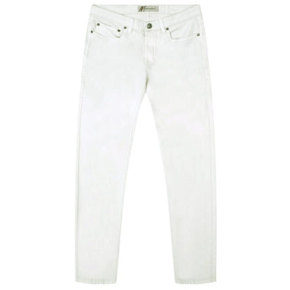 Mish Mash Mens Tapered Leg Jeans Off White