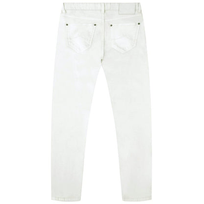 Mish Mash Mens Tapered Leg Jeans Off White
