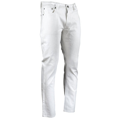 Mish Mash Mens Tapered Leg Jeans Off White OLD