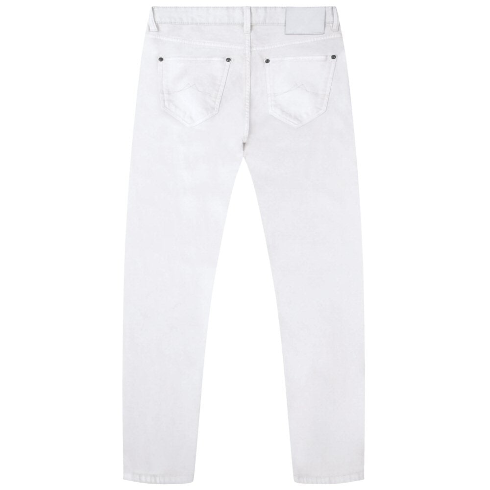 Mish Mash Mens Tapered Leg Jeans Off White OLD