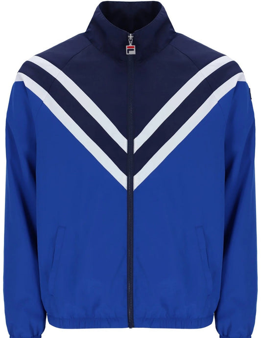 Fila Chevron Panelled Track Jacket Italian Blue