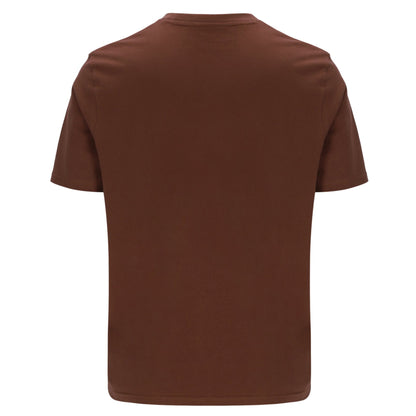 Fila Pepe Flock Self Chest Logo T-Shirt Brown
