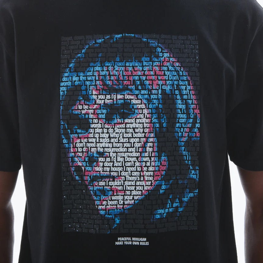 Peaceful Hooligan Ian Brown Ressurection T Shirt Black