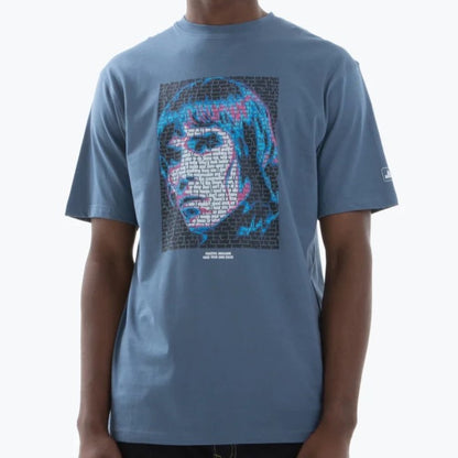 Peaceful Hooligan Ian Brown Ressurection T Shirt Blue