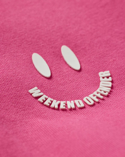 Weekend Offender Mini Rave Smiley T-Shirt Candy Pink