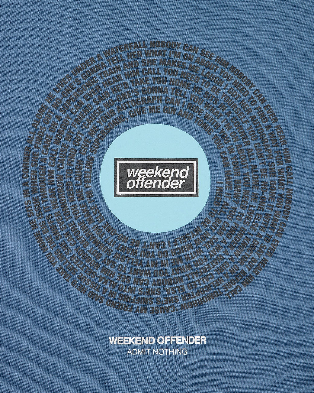 Weekend Offender Oasis Supersonic T-Shirt Airforce Blue