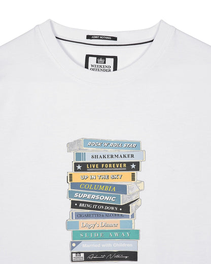 Weekend Offender Oasis Cassettes T-Shirt White