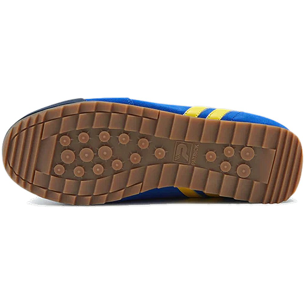 Patrick Rio Suede Trainer Royal Blue / Yellow