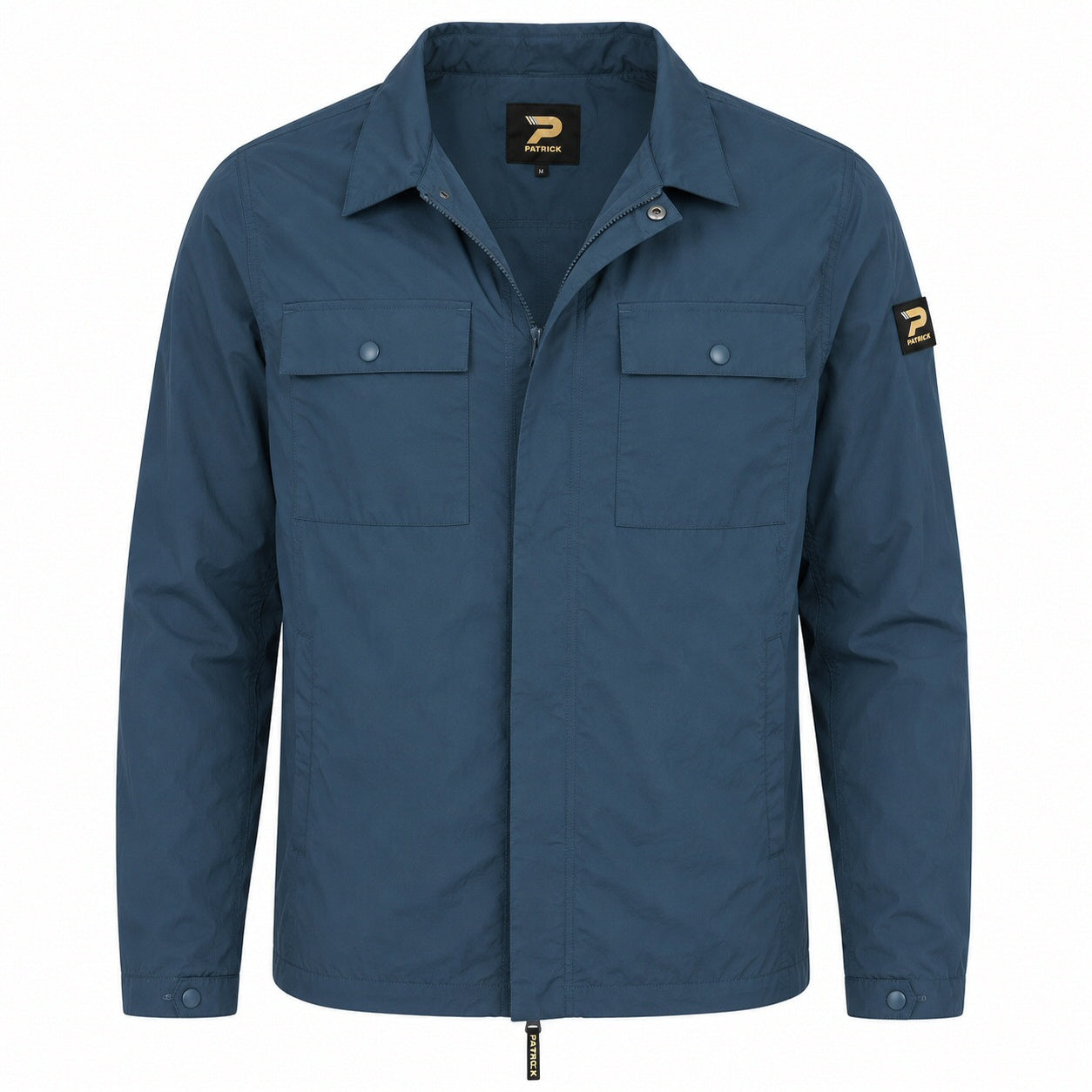 Patrick Jackson Breast Pockets Overshirt Dark Blue