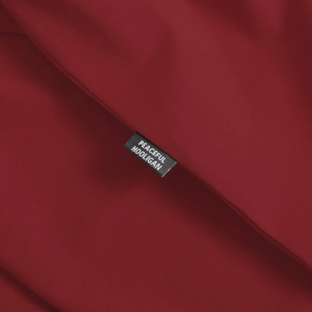 Peaceful Hooligan Oasis Morning Glory T-Shirt Dark Red