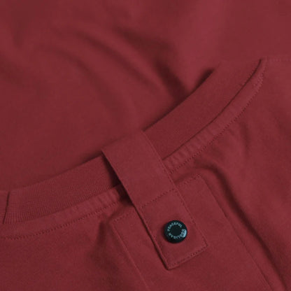 Peaceful Hooligan Oasis Morning Glory T-Shirt Dark Red