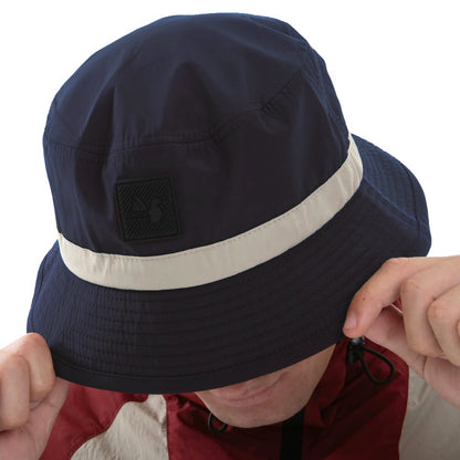 Peaceful Hooligan Supersonic Crinkle Nylon Bucket Hat Navy