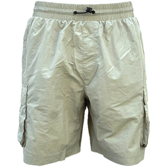 Peaceful Hooligan Supersonic Crinkle Nylon Cargo Shorts Stone