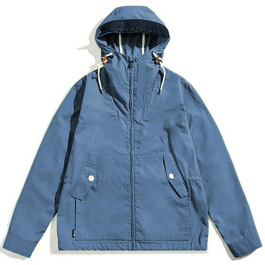 Penfield Wax Cloth Hooded Jacket Blue Indigo