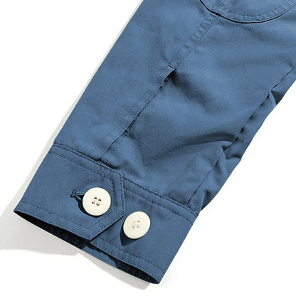 Penfield Wax Cloth Hooded Jacket Blue Indigo