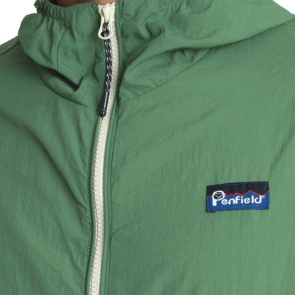 Penfield Nylon Hooded Rain Jacket Aqua Green / Navy