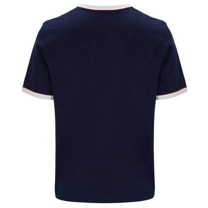 Fila Rosario Chest Stripe T Shirt Navy Blue