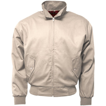 Relco Classic Red Tartan Lined Harrington Stone