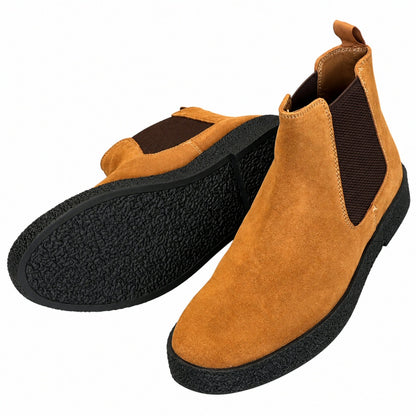 Roamers Suede Bullitt Chelsea Boot Tan