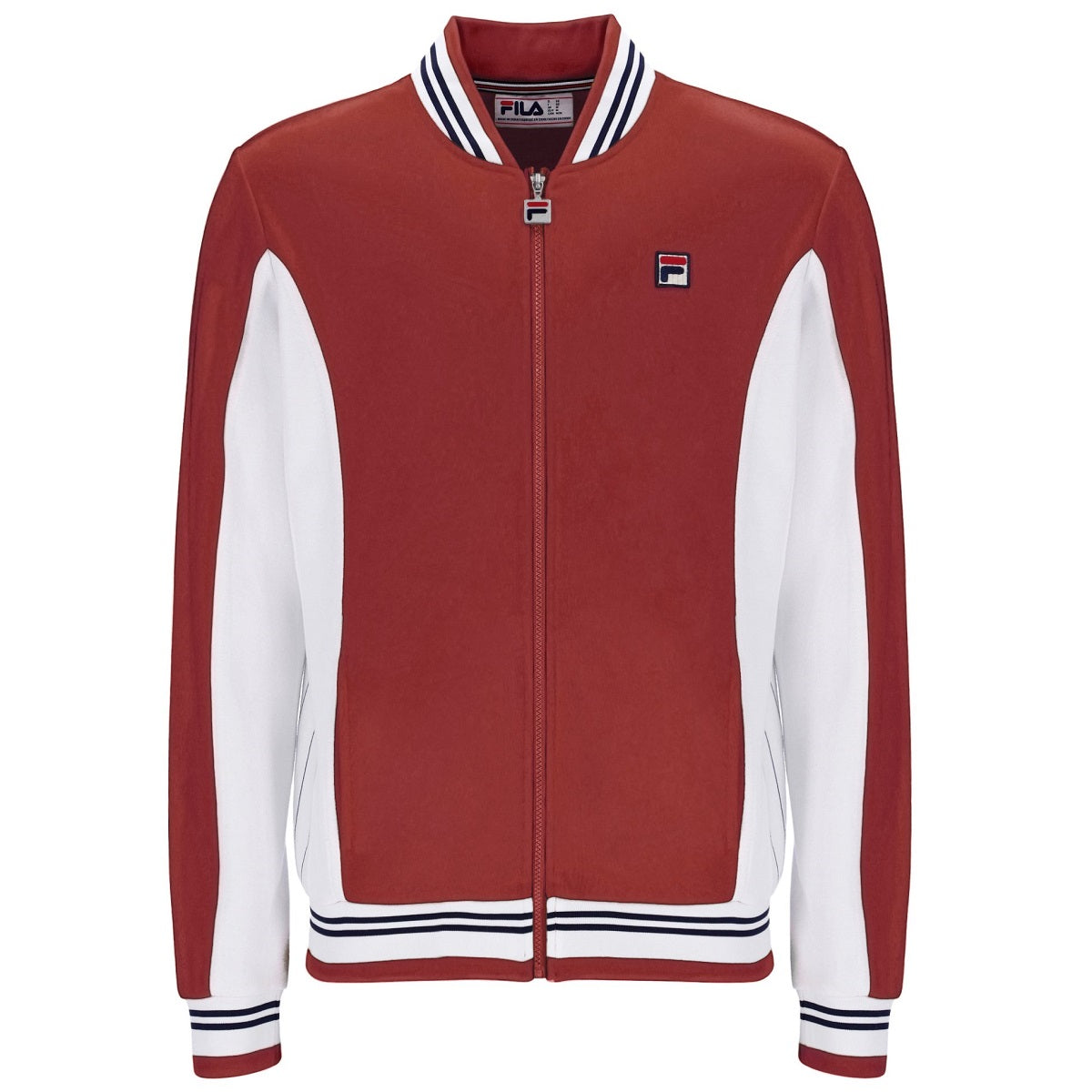 Fila Settanta Baseball Track Top Jacket Rust