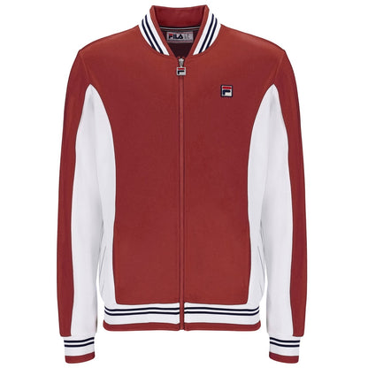 Fila Settanta Baseball Track Top Jacket Rust