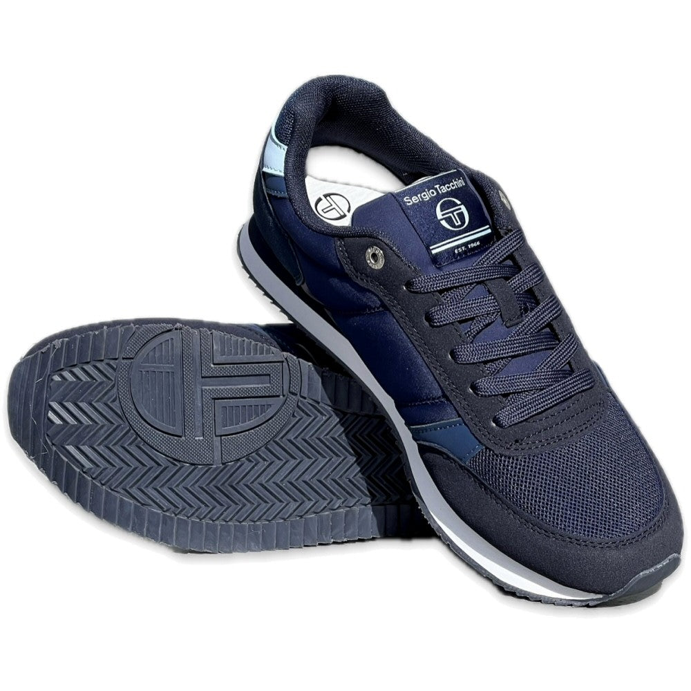 Sergio Tacchini Bergamo Suede Trim Trainer Navy / White