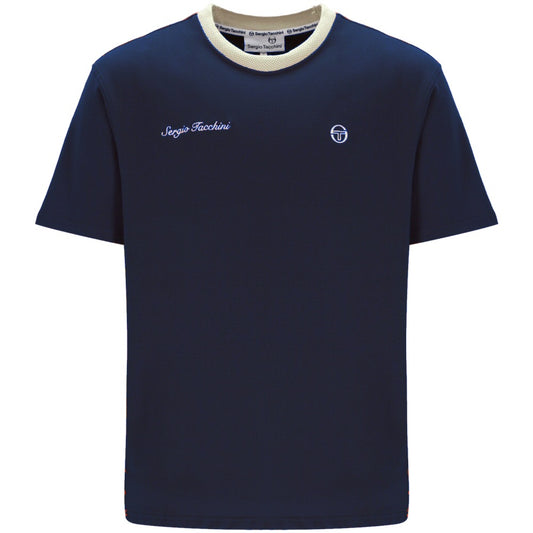 Sergio Tacchini Berto T Shirt Navy Blue
