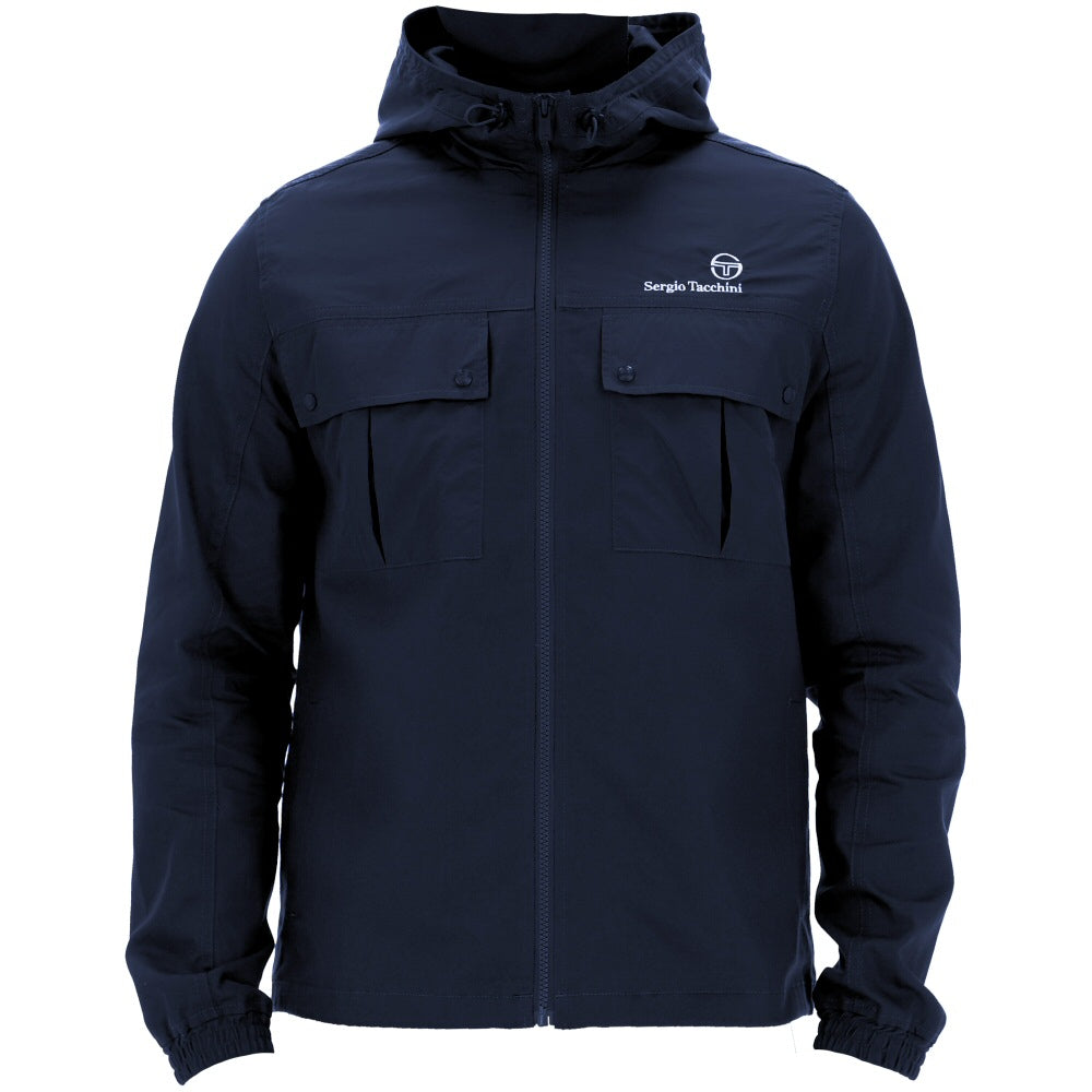 Sergio Tacchini Calisti Hooded Windbreaker Navy