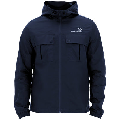 Sergio Tacchini Calisti Hooded Windbreaker Navy